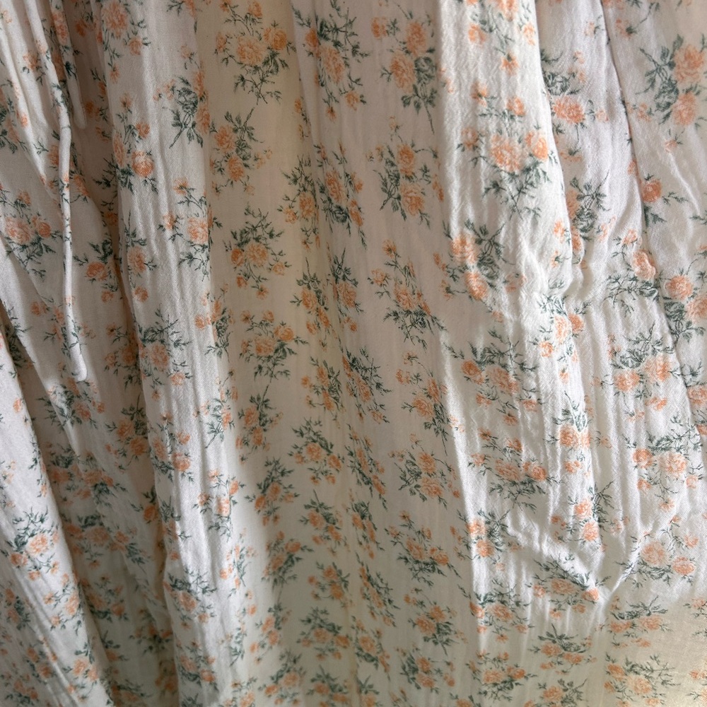 Chic Cream Floral Maxi Dress - Picture 5 of 5